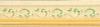 Ivoire or motif rehauts verts 50x23 mm